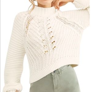 NWT Free People Mock Neck Sweater size L